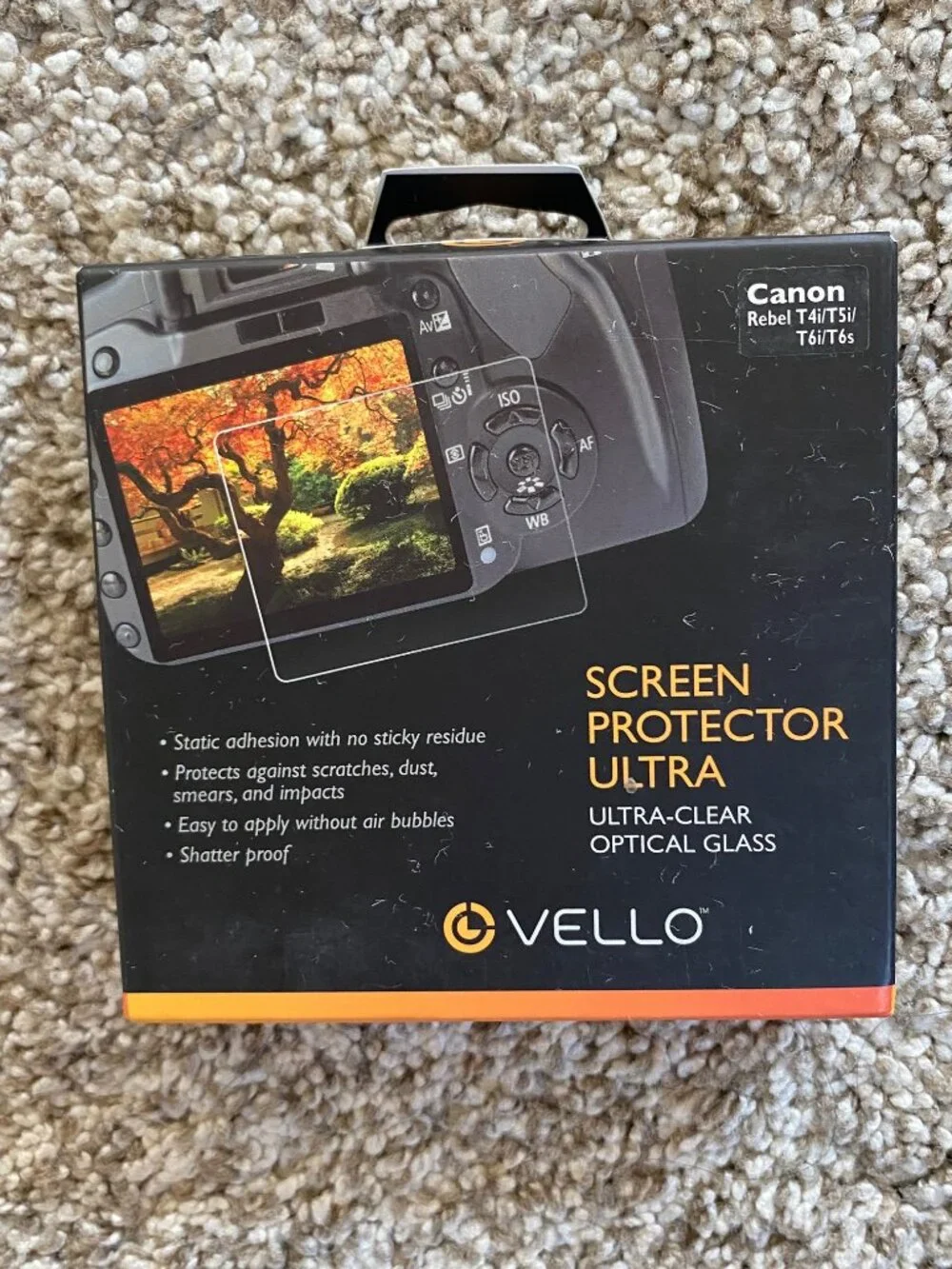 New Factory Sealed Vello Screen Protector Ultra for Canon DSLR Cameras GSPU-CT4I